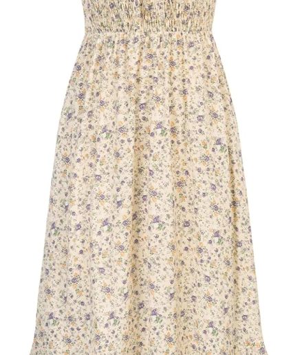 Women's 2026 Summer Floral Boho Dress Square Neck Strapped Swing A Line Sundress Beach Long Maxi Outfits
