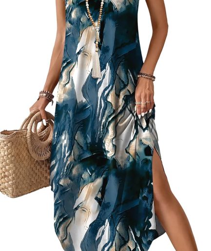 Summer Dresses for Women 2026 Maxi Dress Boho Halter Dress Sundresses Beach Vacation Clothes Travel Outfits